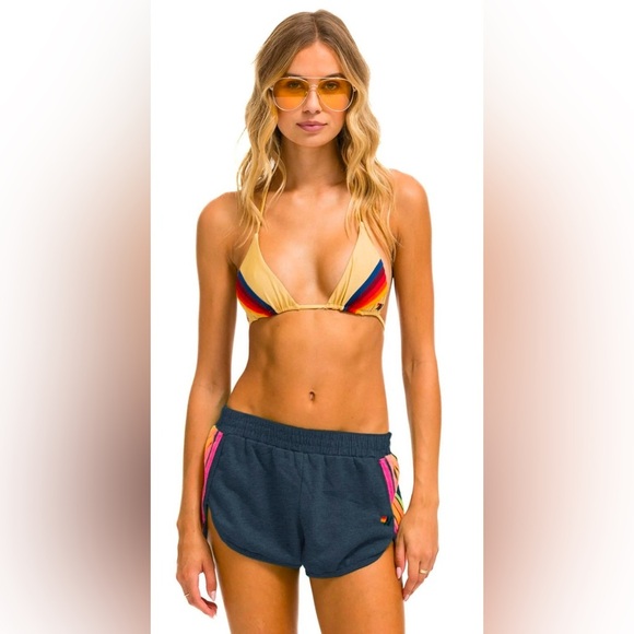 Aviator Nation 5 Stripe Jogger Shorts - Picture 8 of 17